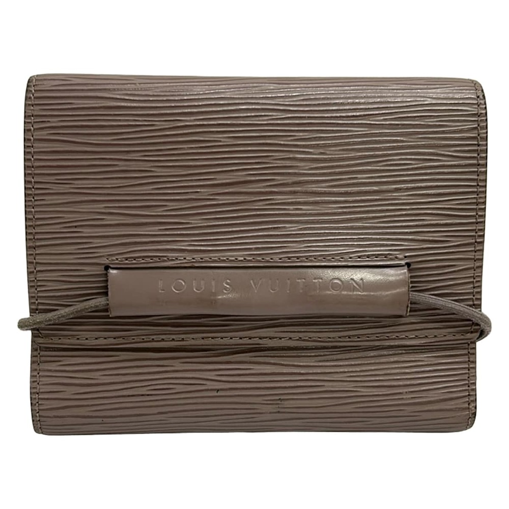Louis Vuitton Portuguese Elastic Epi Trifold Wallet M6346B